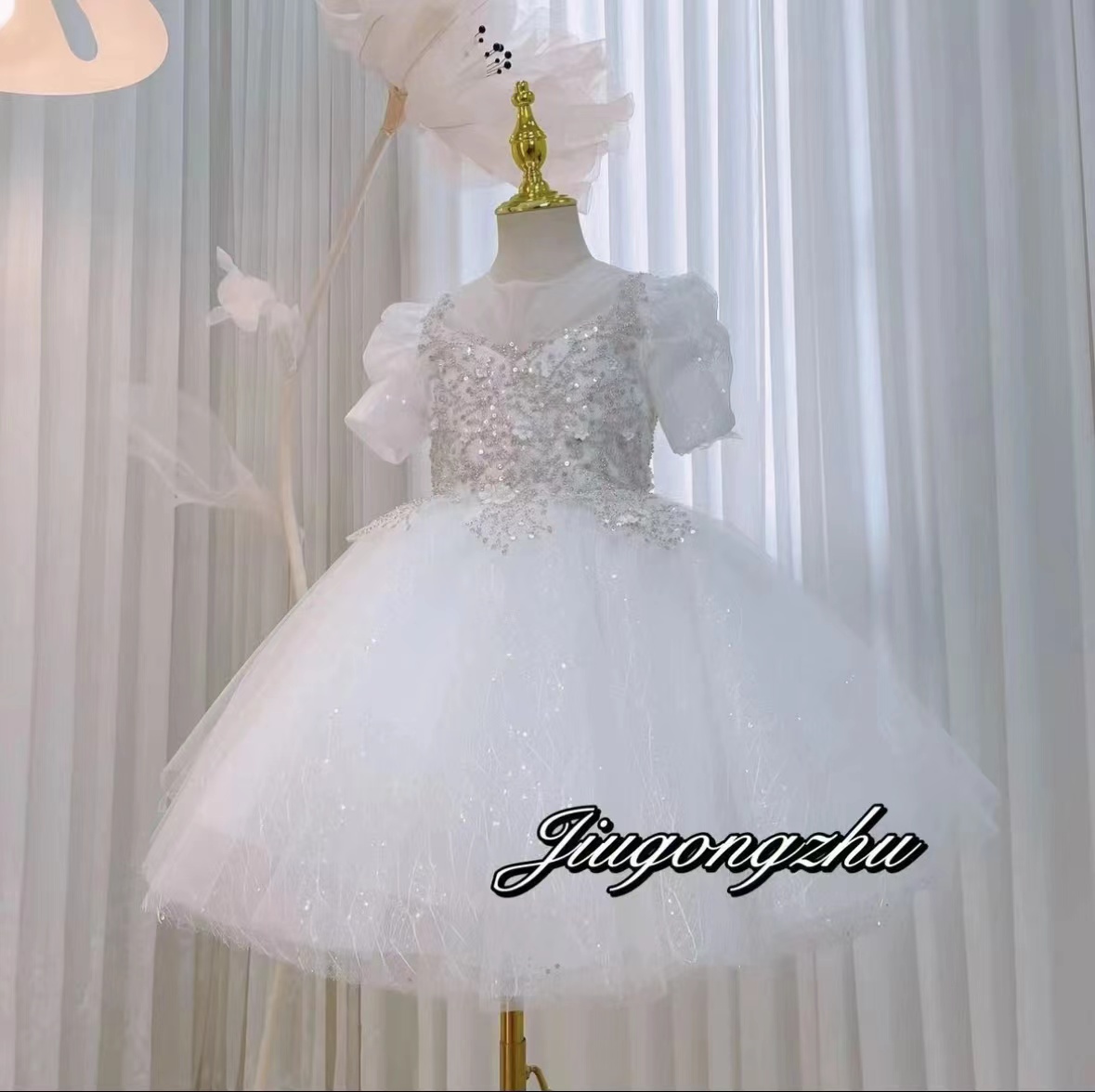 【纯真天使】高贵气质女童晚礼服儿童轻奢公主裙生日钢琴演出走秀