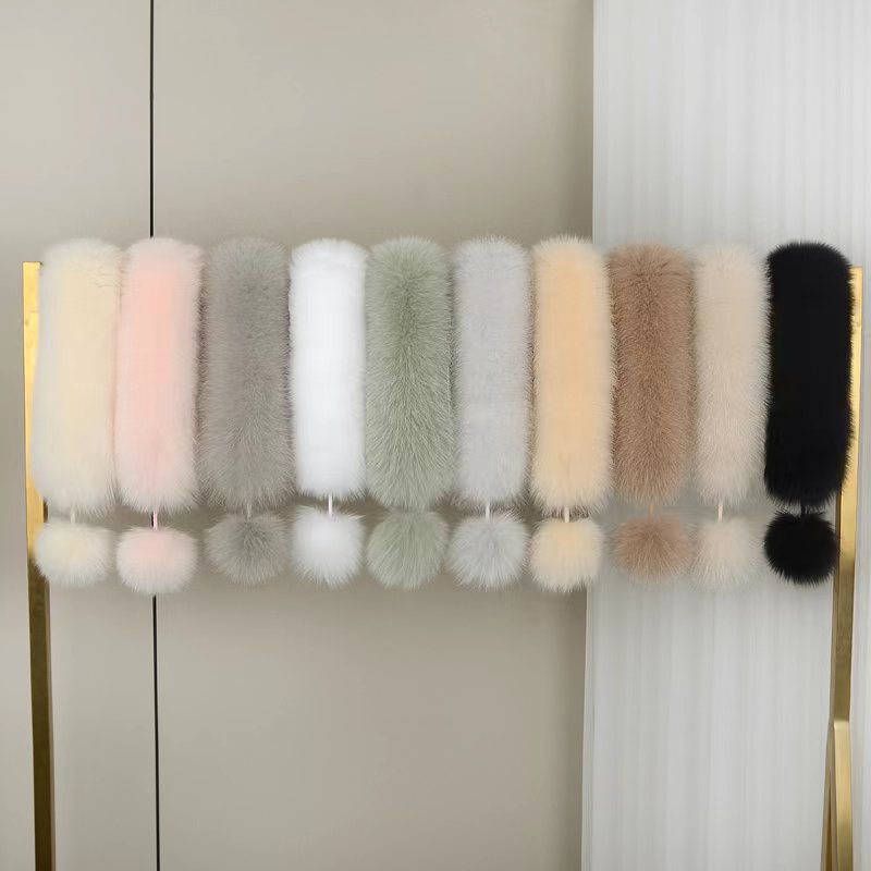 韩版新款冬季狐狸毛围脖不冰脖子双面毛毛真毛皮草百搭保暖围巾