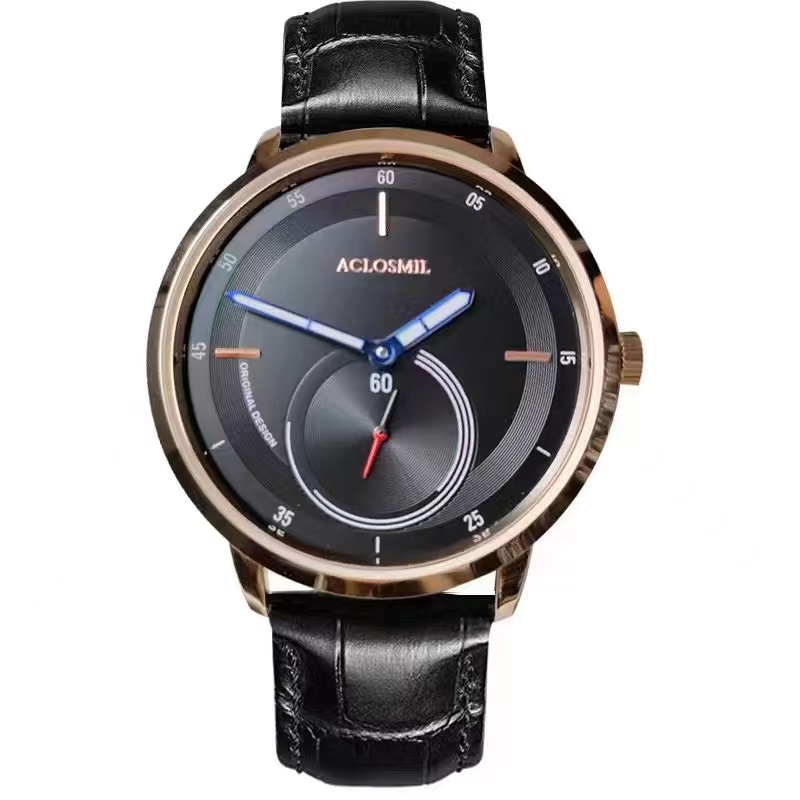 品牌折扣英国ACLOSMIL奥克米洛全自动机械手表男表夜光防水表