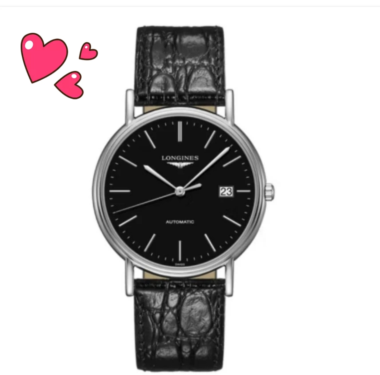 99新 Longines/浪琴 /瑰丽921黑条丁/表径38.5