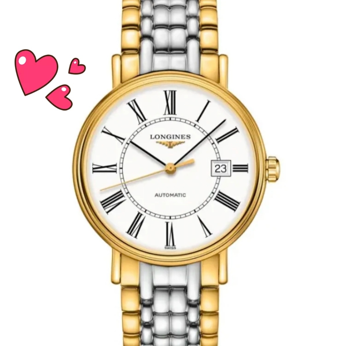 99新 Longines/浪琴 /瑰丽922间金钢带款/表径40/