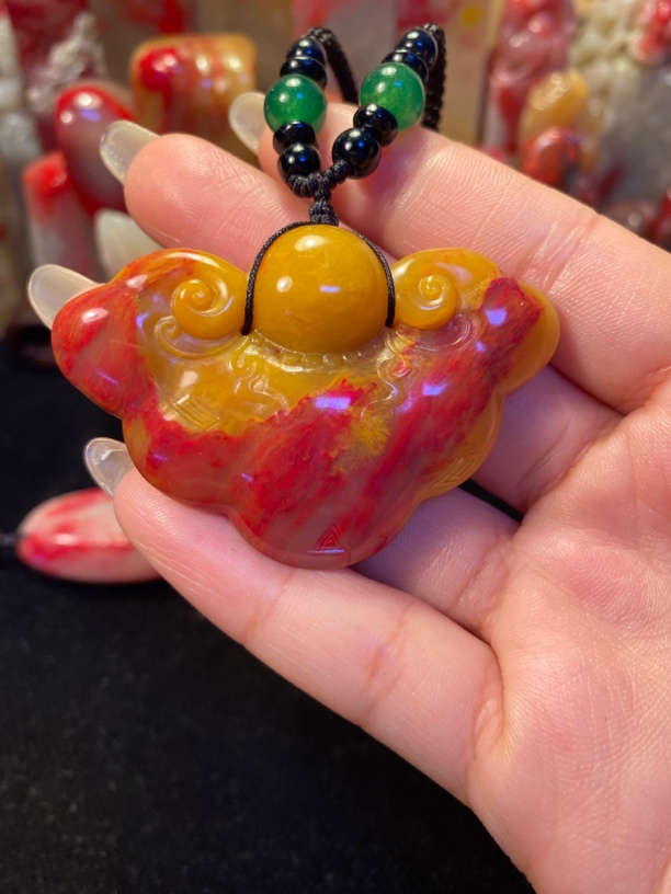 巴林福黄元宝挂坠