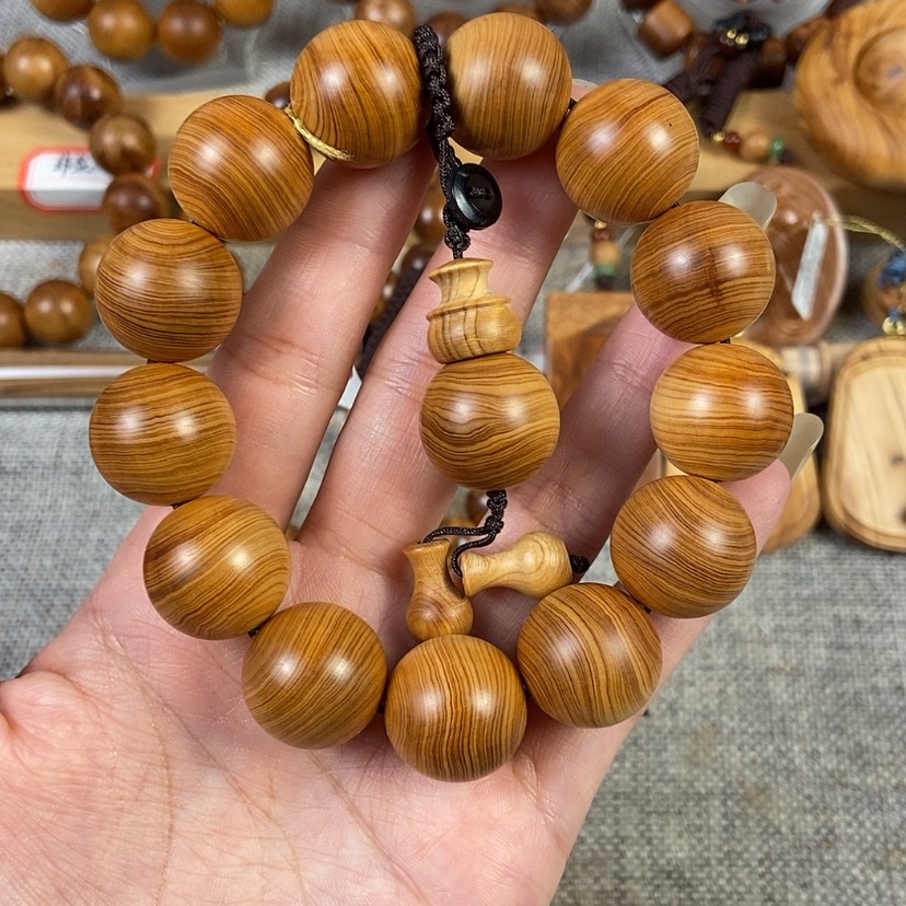 【闪购商品】柏木手串/手链北太行 黑油骨料