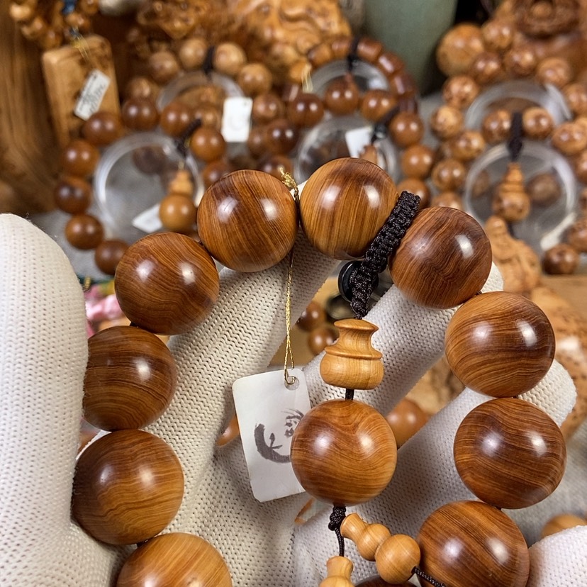 【闪购商品】崖柏手串/手链2.0黑油骨料蚕丝横纹蜜甜奶香