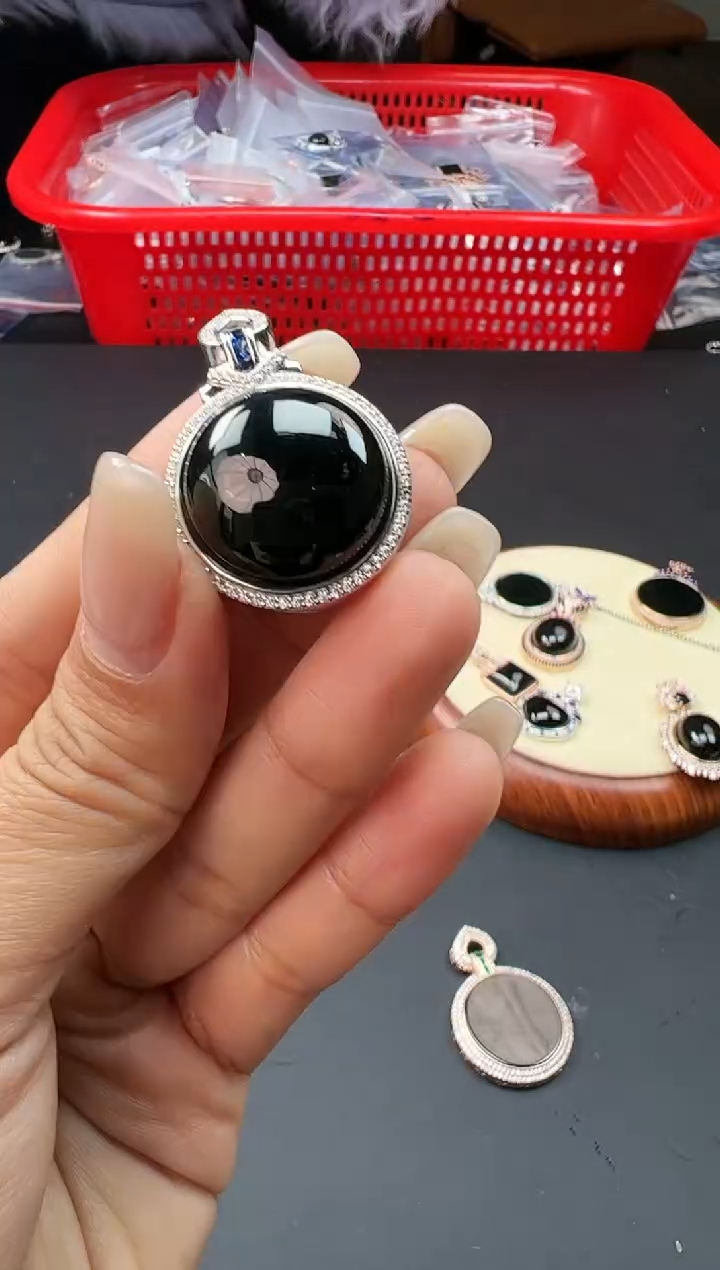 【闪购商品】翡翠/银S925镶嵌1005887/2333/多样性发/一件