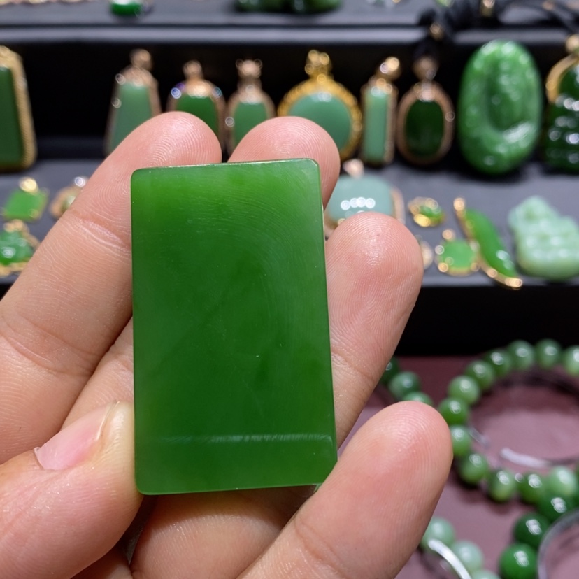 【闪购商品】和田玉（碧玉）手链未镶嵌清*