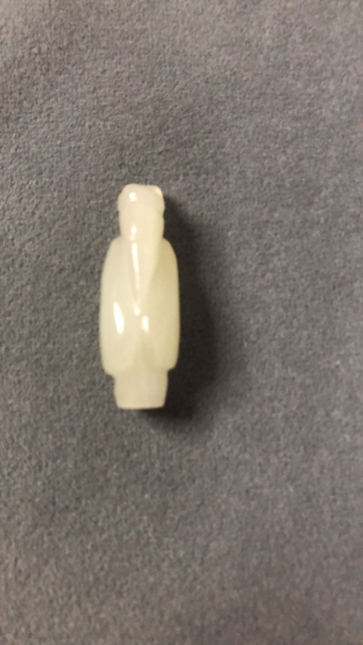 和田玉籽料精美玉翁仲挂件