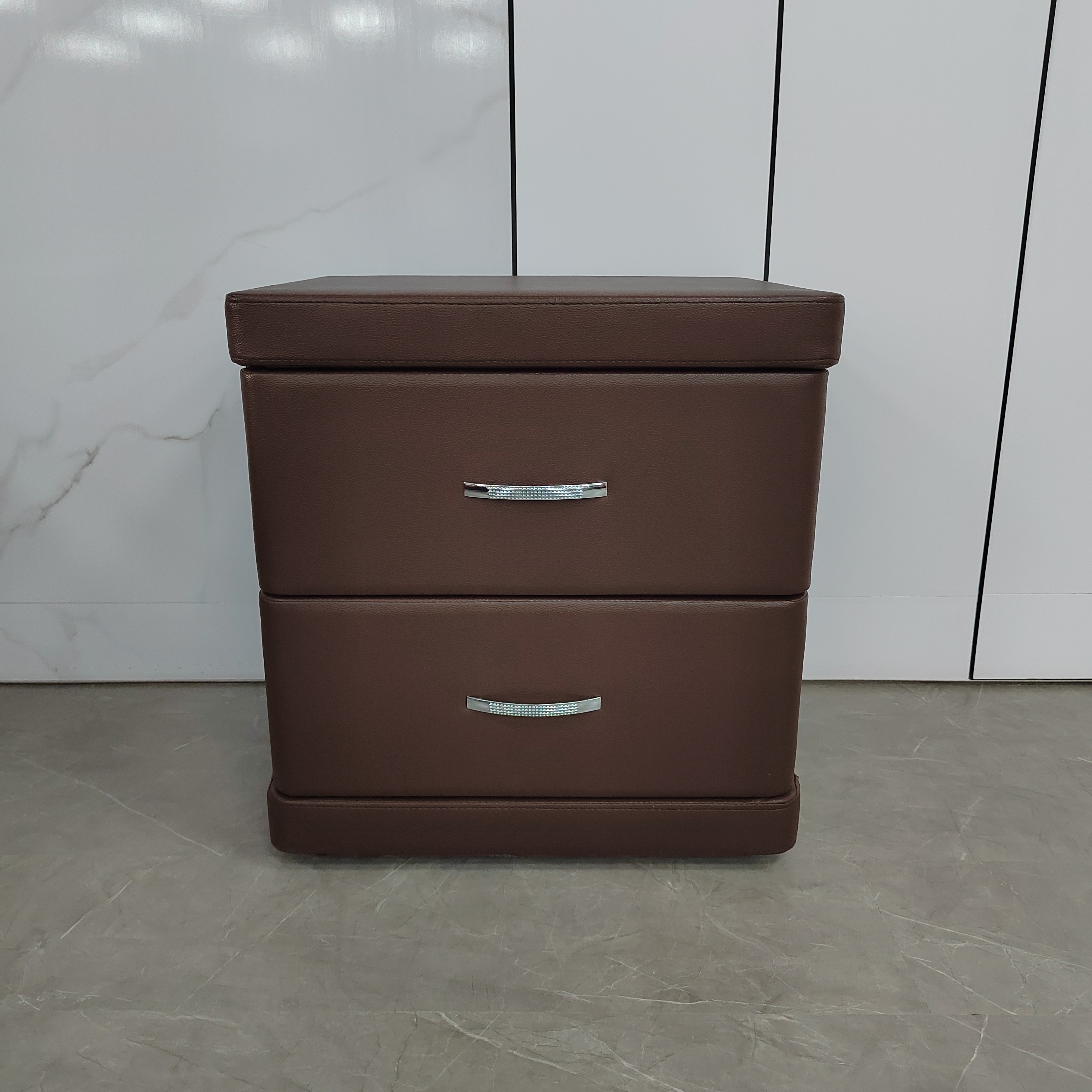 NS-23床头柜实木扪皮500*440*530置物