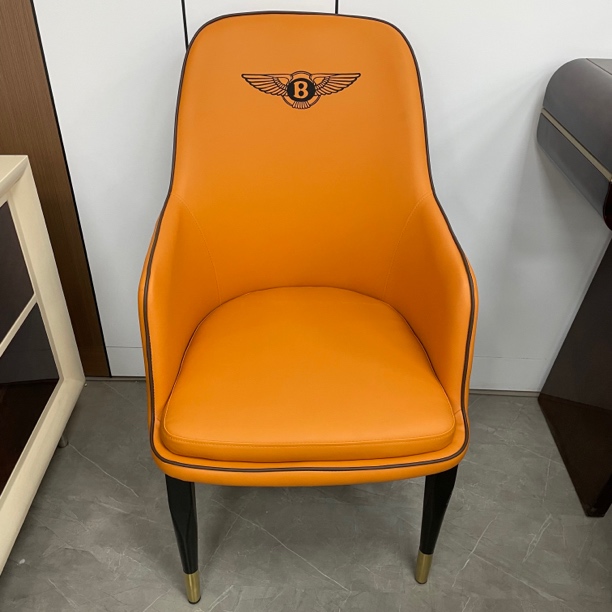 椅子纳帕皮540*650*960坐深500 座高460轻奢家用酒店靠背凳