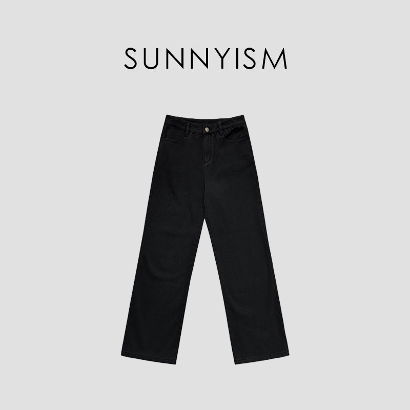 Sunnyism 加绒腿王 冬款加绒超时尚黑牛裤 KZ01456