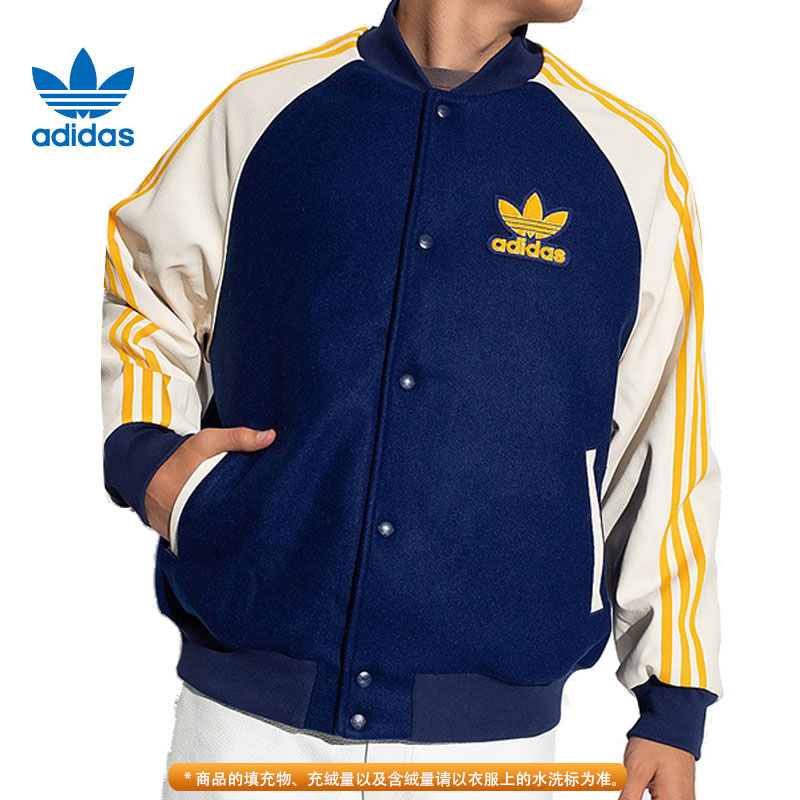 预adidas阿迪达斯三叶草男子运动休闲棉服IL2574