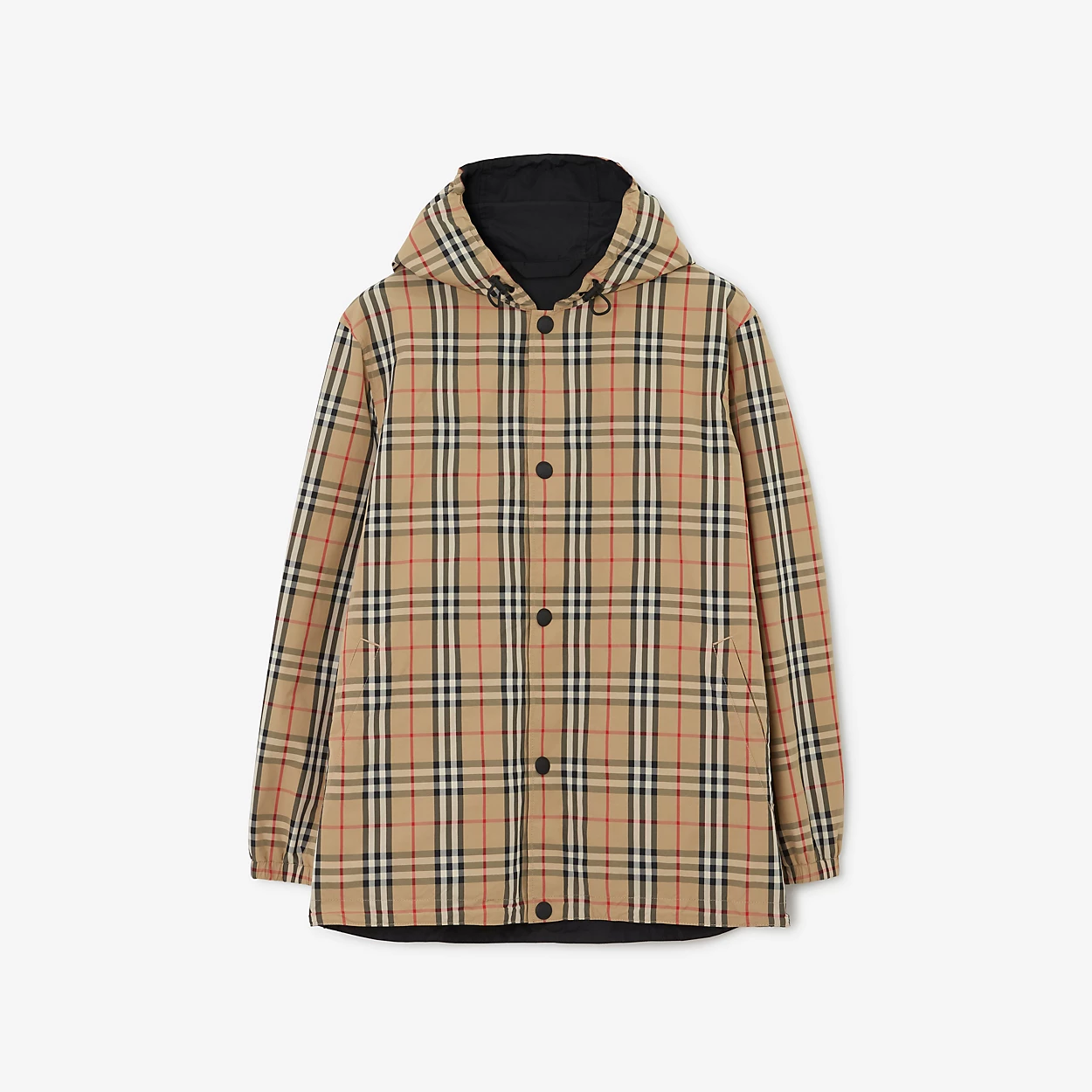 全新未使用 BURBERRY/博柏利 双面两穿格纹尼龙外套8074688