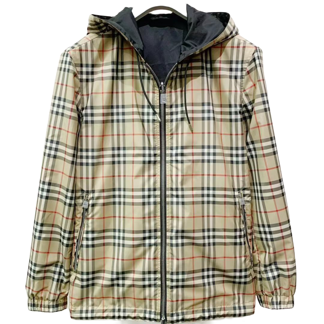 全新未使用 BURBERRY/博柏利 M春夏英伦格两面穿风衣夹克8027097