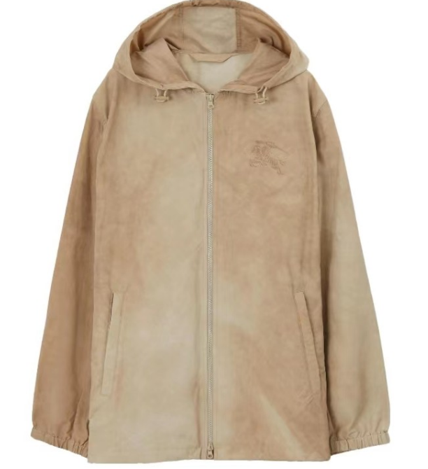 全新未使用 BURBERRY/博柏利 纯色宽松连帽男士夹克外套 8071605