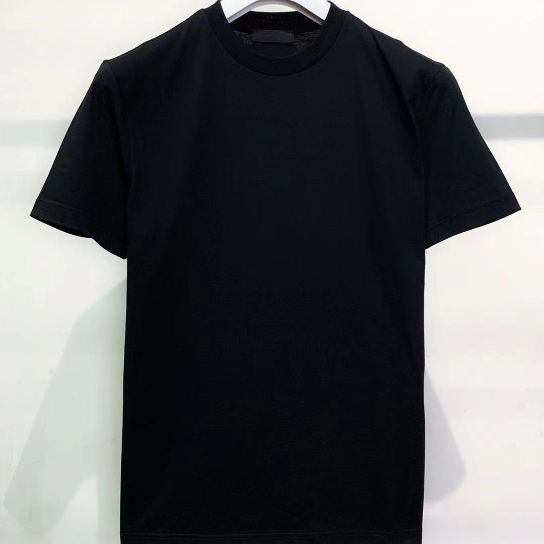 全新未使用 Prada/普拉达 M 24夏后衣领三角标休闲短袖T恤 UJM492