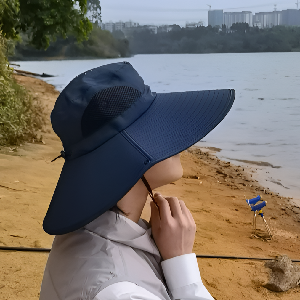 釣魚帽戶外夏季防曬帽防紫外线太阳帽防晒遮阳帽户外渔夫帽