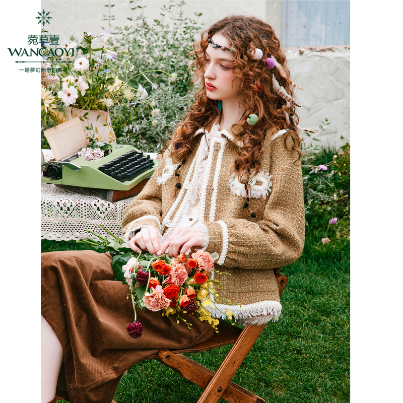 【千颂妮专享】菀壹2024冬季新款宽松加厚秋冬秋季短外套W08420351