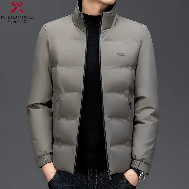 特价2023冬季劲霸羽绒服男短款中青年男士时尚立领保暖御寒服外套