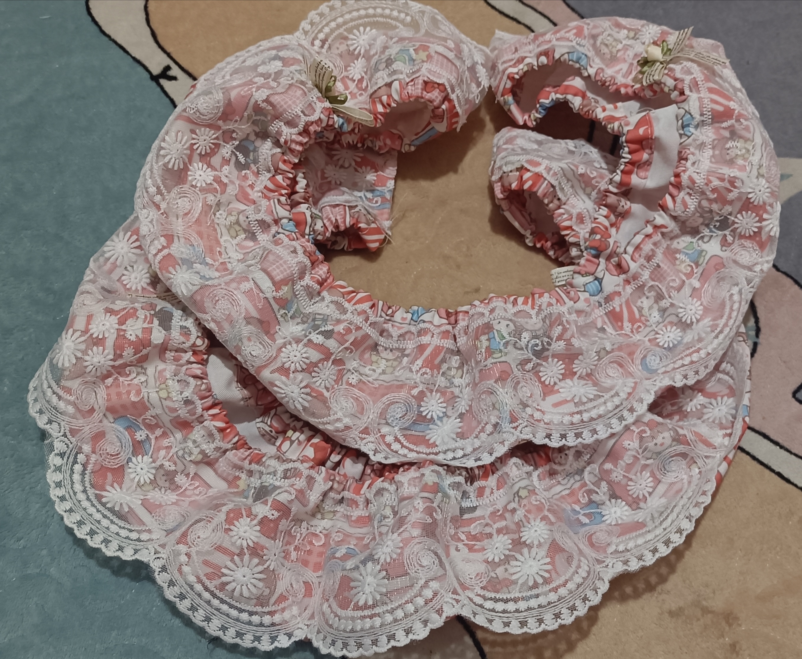 十字绣防尘绷布套（上下两条）