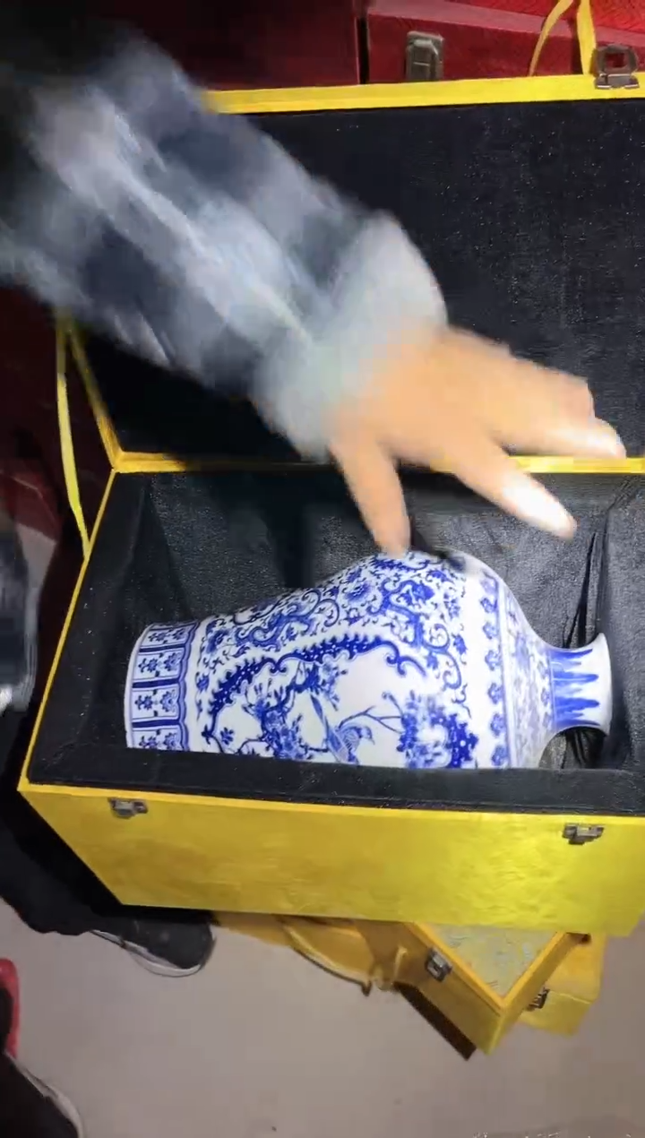 【闪购商品】陶瓷瓷片宁000开窗青花带盒