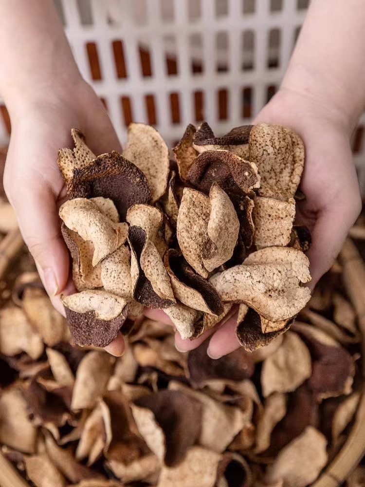 【15年老陈皮断皮50克】正宗新会大红皮断皮圈枝老陈皮手工单瓣生晒