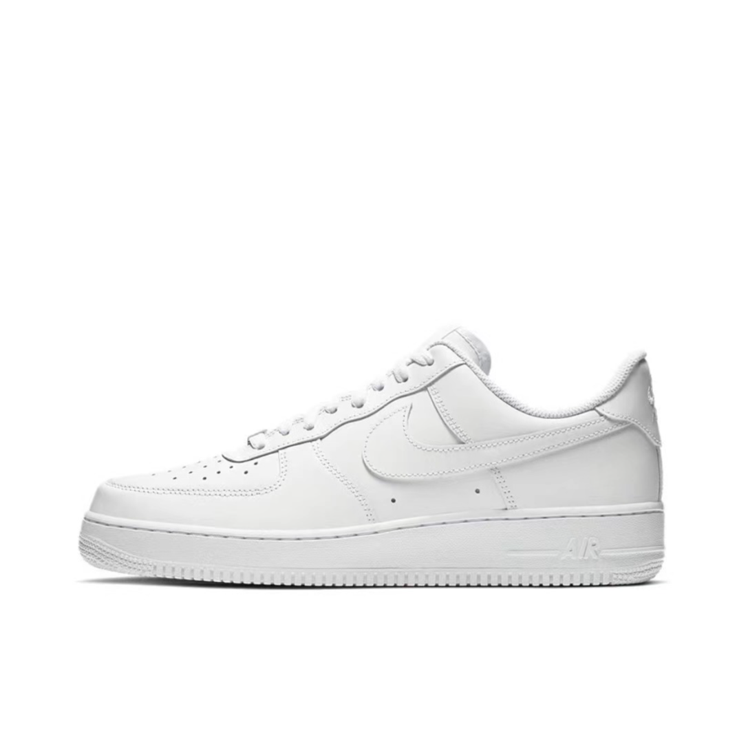 Nike/耐克 AIR FORCE 1 经典低帮纯白 空军一号情侣板鞋