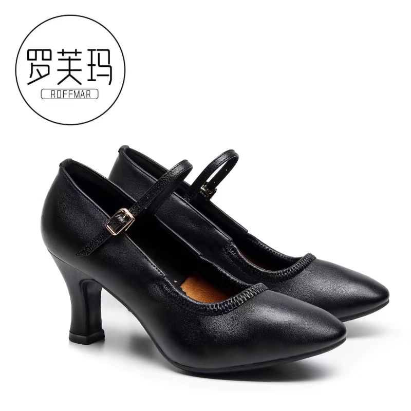 真皮头层牛皮舞鞋国标摩登鞋舞蹈鞋交谊舞国标舞软底软面跳舞鞋