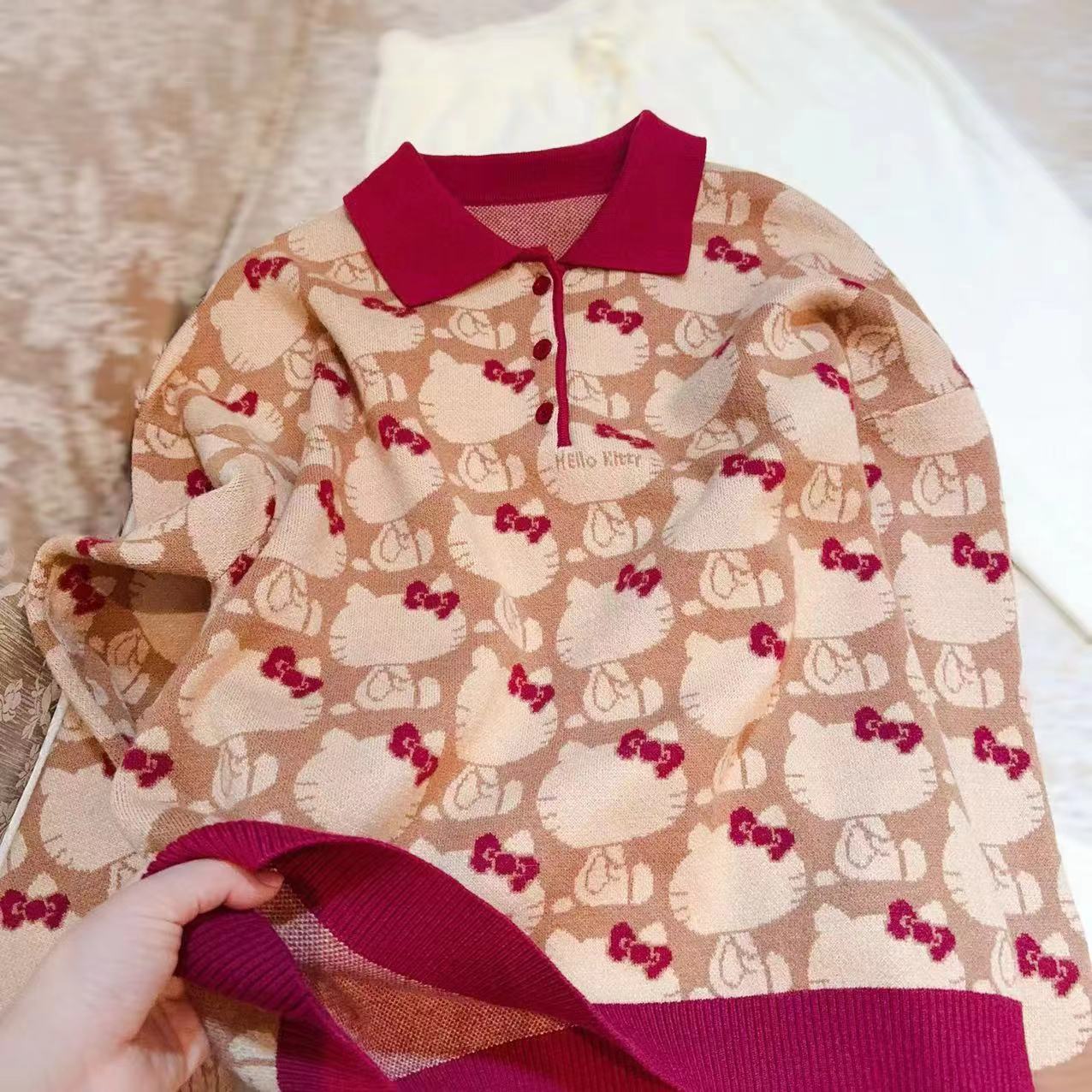 TY/-新款时尚休闲百搭毛衣*0200-1火龙果色