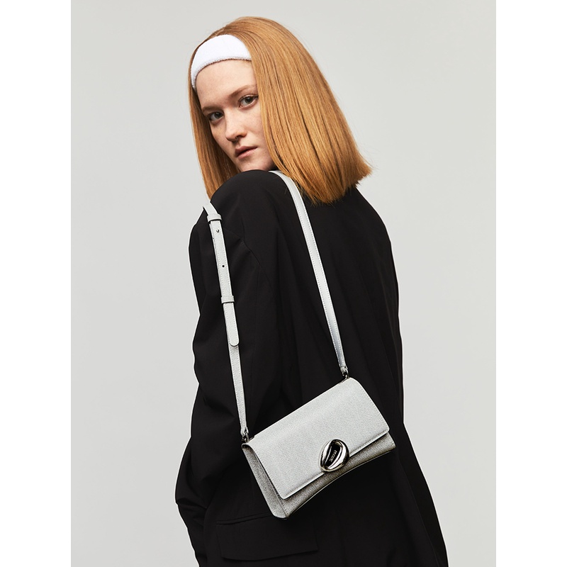 iamnot设计师款咖豆包真皮亮钻小方包单肩斜挎包迷你