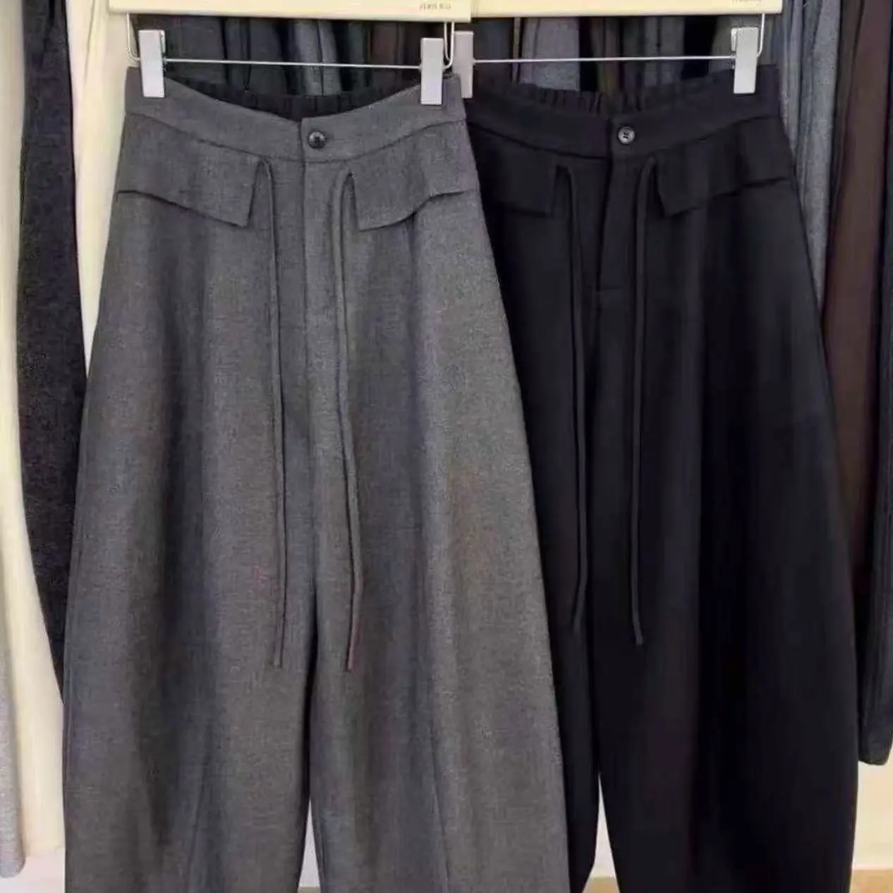 涂豆儿家西装羊毛气球加绒裤