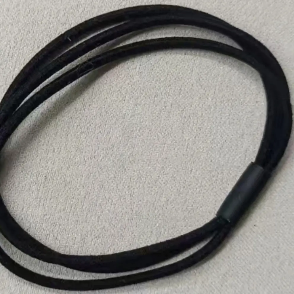 简约高弹力耐用黑色三股头绳扎头发头饰