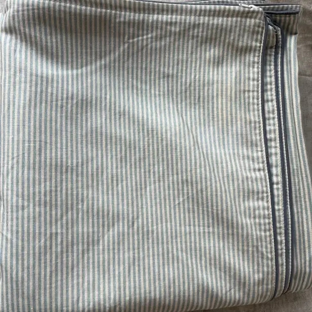 百分百纯汉麻条子三件套，被套2米×2.3，枕套48×74，光滑细腻