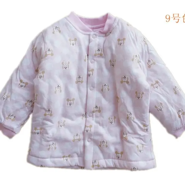 可拆毛领连帽中长款儿童棉花棉袄