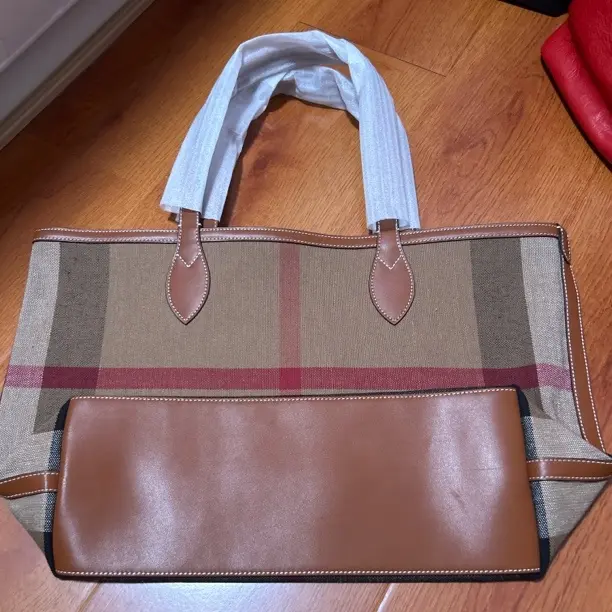 经典百搭耐磨黄麻配牛皮材质单肩托特女包