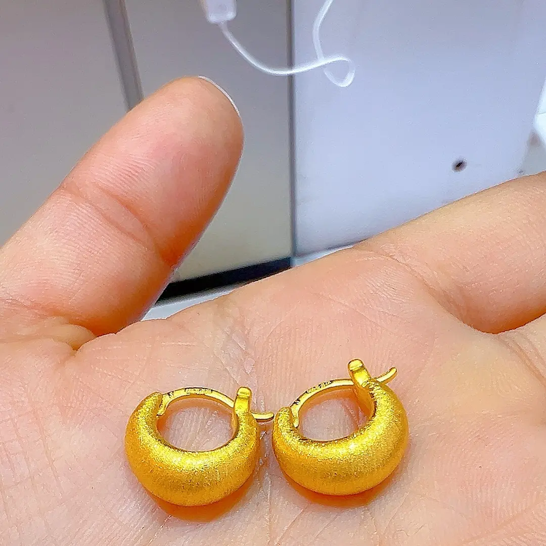 足金拉丝小金拖拖