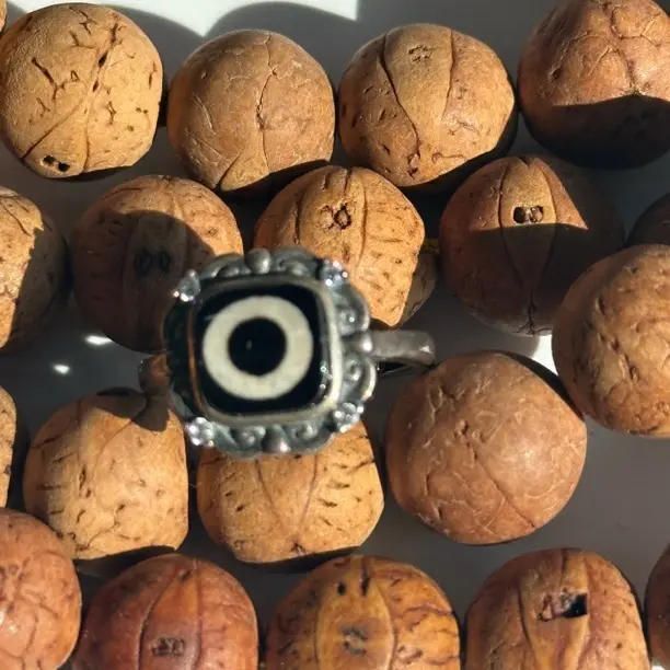 925银戒指 天天一眼藏传古风925银民族风戒指