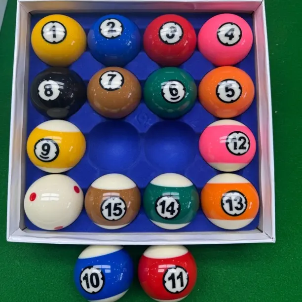 高品质16A钻石黑金刚中式黑八TV水晶球耐打高弹力标准美式桌球