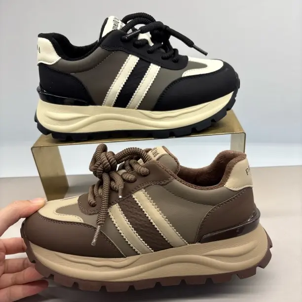 8225加绒阿甘厚底增高百搭休闲运动鞋女秋冬新款软底鞋