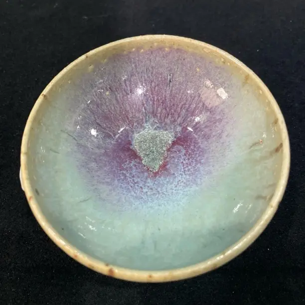 仿古瓷 防古瓷紫斑盏081