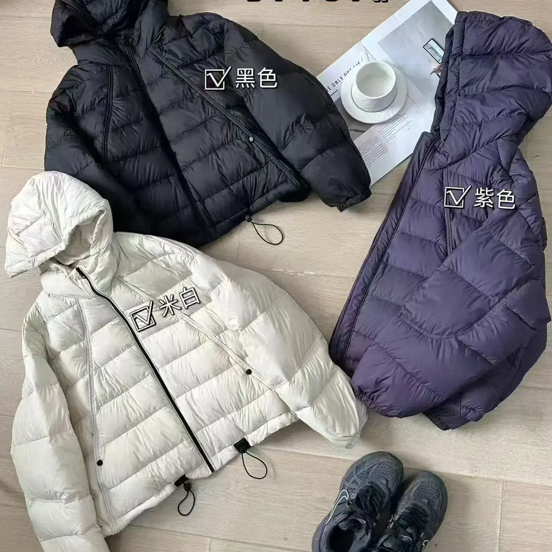 连帽时尚长款冬季100克短款百搭休闲保暖纯色冬款