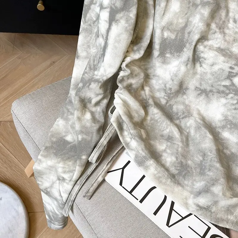 24801扎染长袖休闲风T恤网红ins时尚