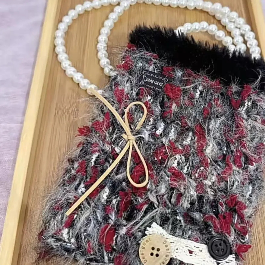 毛线手工编织包包玩偶花花发饰直播间选款no退no换不结尾款随机发