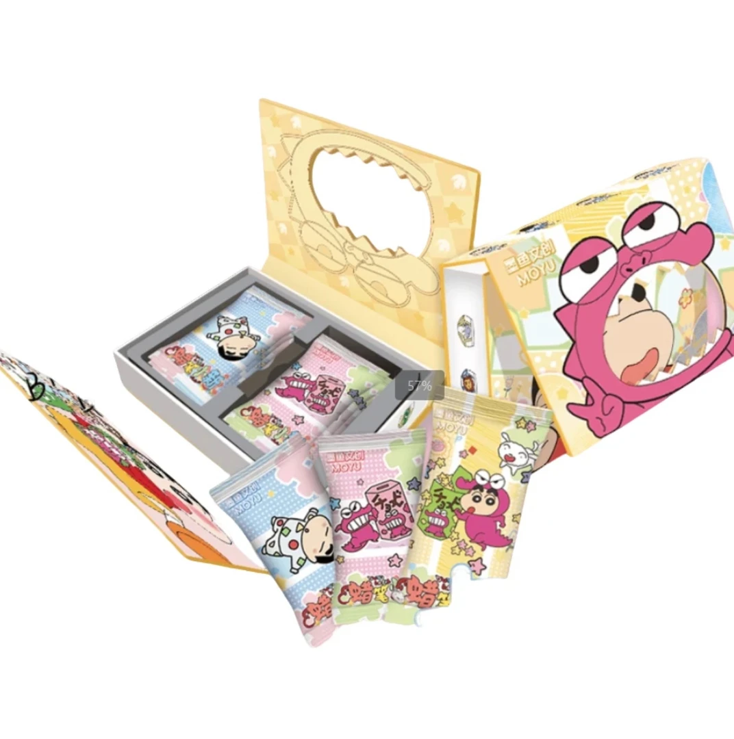 【玩法合集5K7】墨鱼文创蜡笔小新第一弹国卡集换式收藏卡牌盲盒