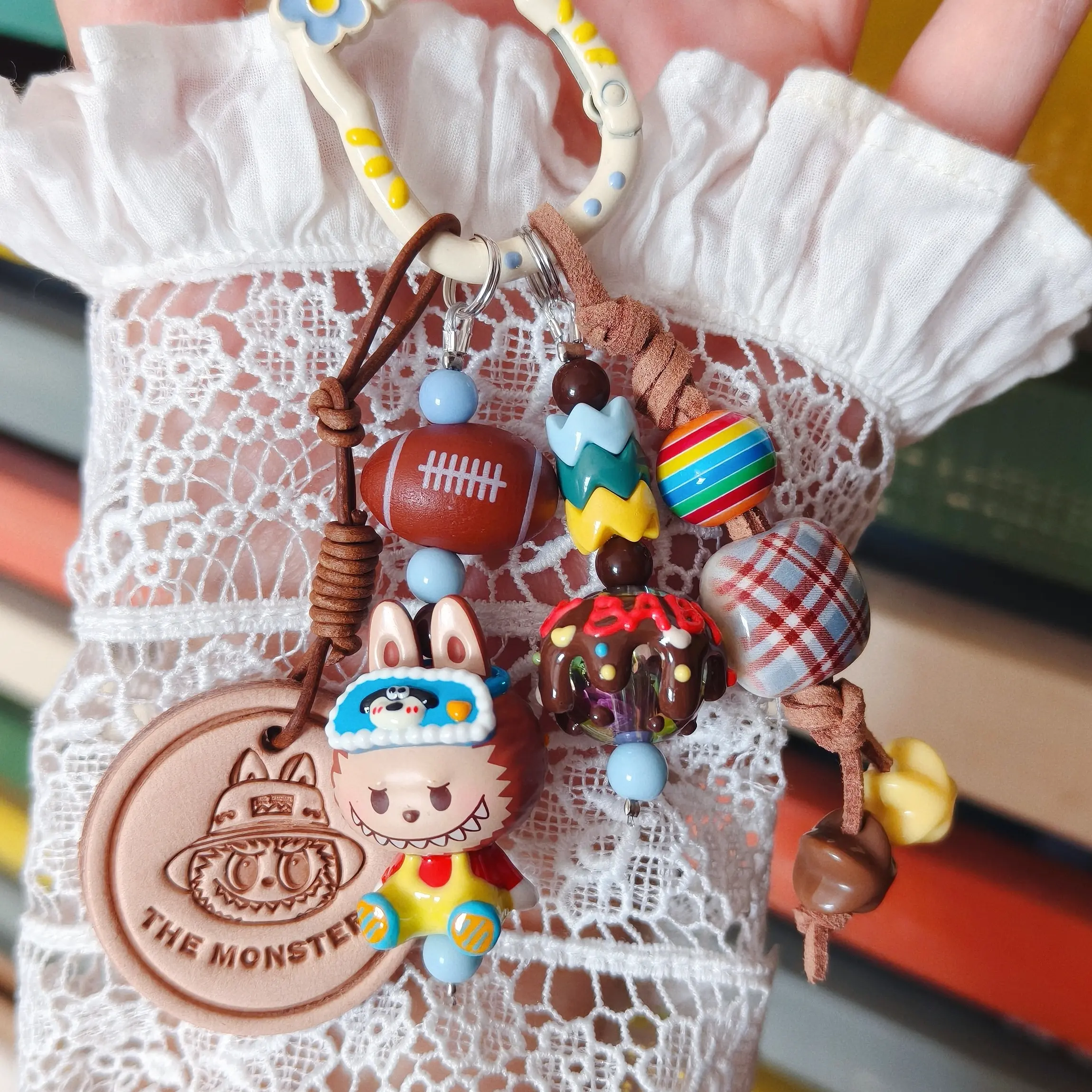 可爱编织款玩偶包包挂手机钥匙扣挂件