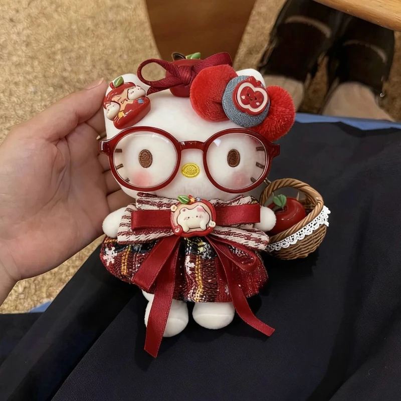 挂件HelloKitty平安夜凯蒂猫玩偶挂饰圣诞节包包钥匙扣新年LW