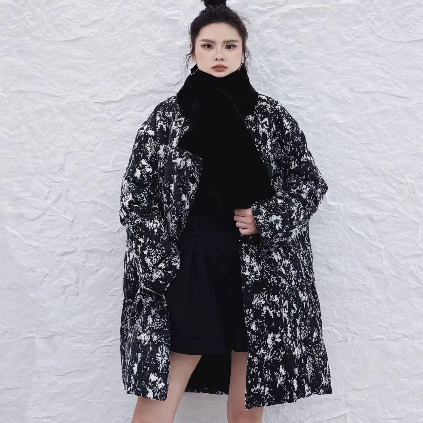 百和原创冬季中长款保暖羽绒外套