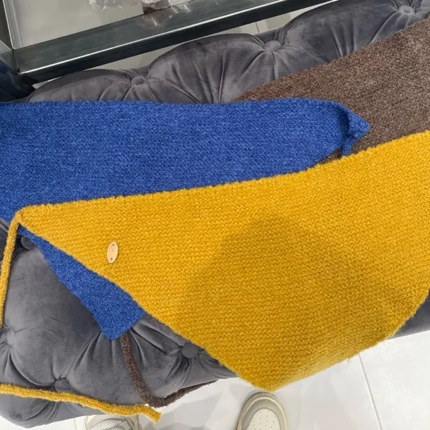 针织三角巾秋冬季系带包头巾复古时尚护颈保暖围脖围巾系腰屁帘