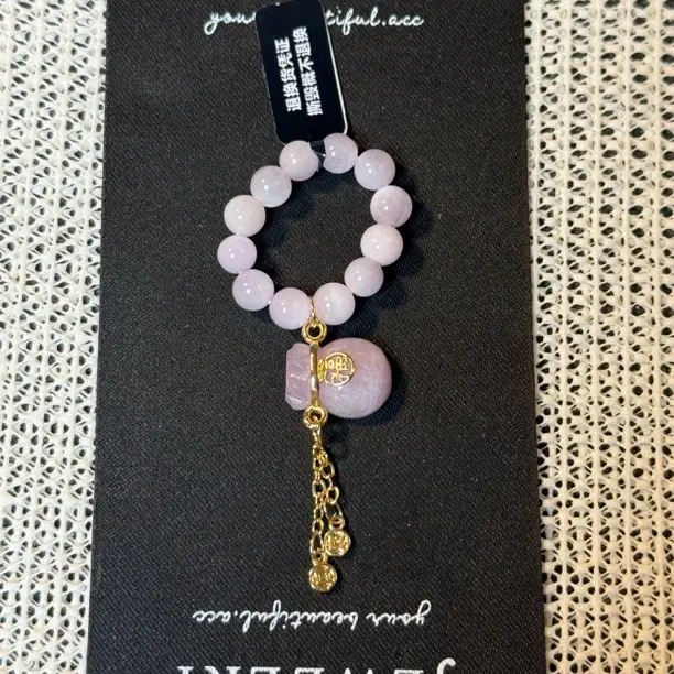 天然石水晶紫锂辉新年设计款戒指