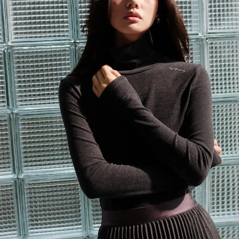 EP修身高领基础打底针织衫简约时尚百搭显瘦秋冬新款