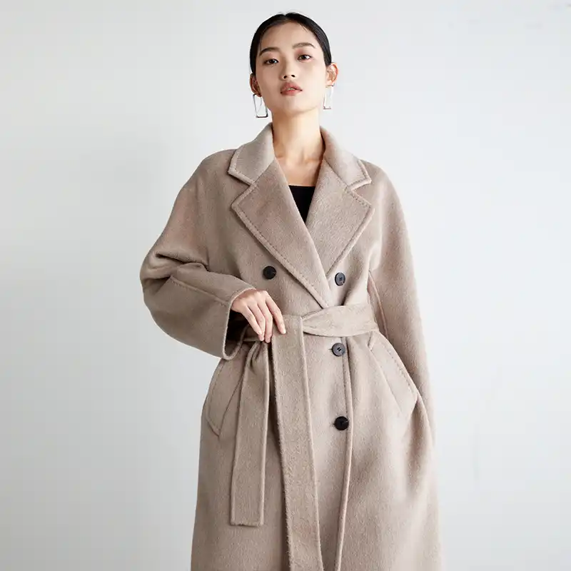 S601-S700洋气双面毛呢外套宽松中长款外套显瘦